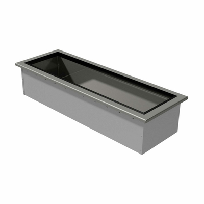 Advance Tabco DISLCP-4 4 Pans Stainless Steel Drop-In Slim Series Ice Cooled Food Well Unit