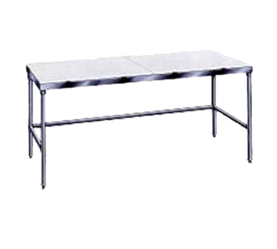 Advance Tabco TSPT-248 96&quot; W x 24&quot; D Stainless Steel Poly-Top Work Table