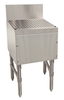 Advance Tabco PRD-19-24 24" W x 20" D Open Base 7" Splash Prestige Underbar Drainboard