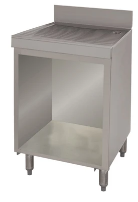 Advance Tabco CRD-2B 24" W x 21" D Open Cabinet Base 4" Splash Drainboard