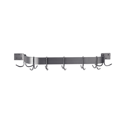 Advance Tabco SW1-96 96&quot; W Stainless Steel Double Hooks Pot Rack