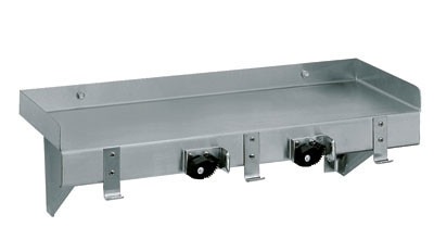 Advance Tabco K-246 36" W x 8" D Stainless Steel Wall-Mounted Utility Shelf