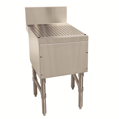 Advance Tabco PRD-24-36 36" W x 25" D Open Base 7" Splash Prestige Underbar Drainboard