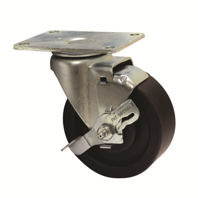 Advance Tabco RA-45 4" Dia. Standard Hi-Temp Oven Wheel Plate Caster with Brake