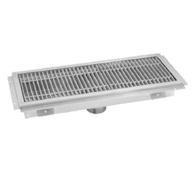 Advance Tabco FTG-760 60" W x 7.5" D x 4" H 14 Gauge 304 Stainless Steel Floor Trough or Water Receptacle