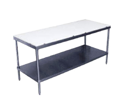 Advance Tabco SPT-307 84&quot; W x 30&quot; D Stainless Steel Poly-Top Work Table