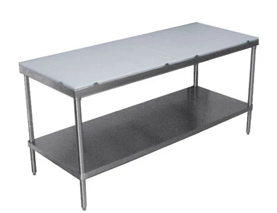 Advance Tabco SPT-307 84" W x 30" D Stainless Steel Poly-Top Work Table