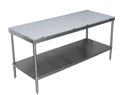 Advance Tabco SPT-244 48" W x 24" D Stainless Steel Poly-Top Work Table