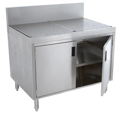 Advance Tabco PRSCD-19-24-M 24" W x 25" D Enclosed Cabinet Base 7" Splash Prestige Underbar Drainboard Cabinet