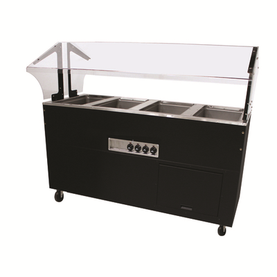 Advance Tabco BSW4-120-B-SB 62.44" W Vinyl Covered Steel Electric Portable Hot Food Buffet Table