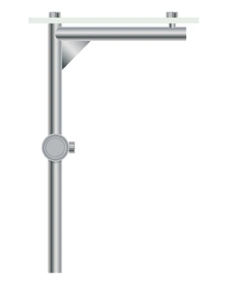Advance Tabco SG-C Upgrade Food Shield Leg to be Cantilevered Over Installed Equipment