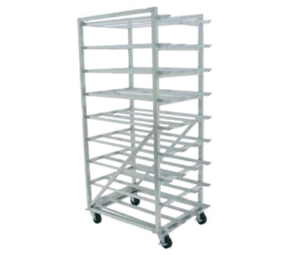 Advance Tabco CR10-162M 162 Cans Size #10 or 216 Cans Size #5 Aluminum Mobile Can Rack
