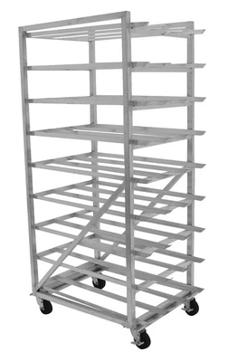 Advance Tabco CR10-162M 162 Cans Size #10 or 216 Cans Size #5 Aluminum Mobile Can Rack