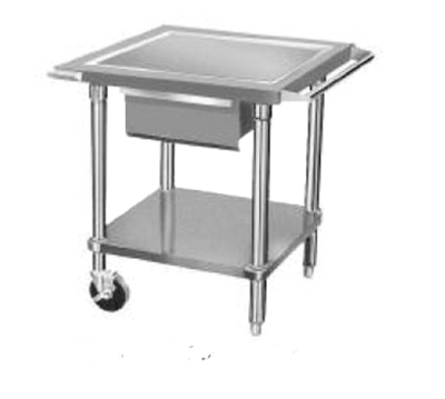 Advance Tabco AG-MP-30 28" H Galvanized Base Mobile Equipment Stand