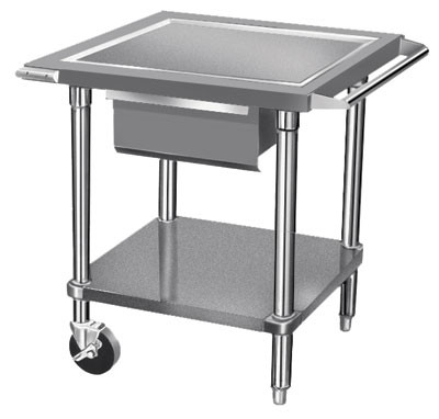 Advance Tabco AG-MP-30 28" H Galvanized Base Mobile Equipment Stand