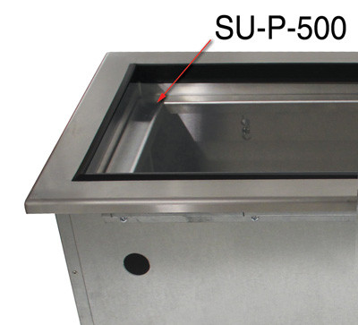 Advance Tabco SU-P-500 Pan Support Bar for Recessed Well Cold Pans