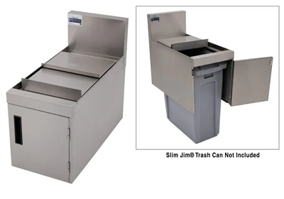 Advance Tabco PRT-12 12" W X 25" D x 19" H 20 Gauge 300 Stainless Steel Prestige Trash Receptacle Cover