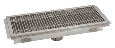 Advance Tabco FTG-1842 42" W x 18" D x 4" H 14 Gauge 304 Stainless Steel Floor Trough