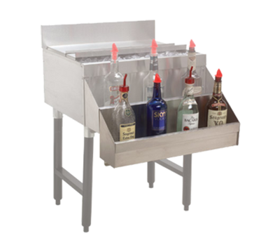 Advance Tabco SR-2H 24" W Stainless Steel Single Underbar Basics Add-On Speed Rail