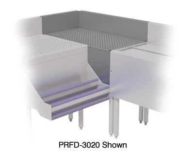 Advance Tabco PRFD-3030 30" W x 30" D 90⁰ Stainless Steel Inside Corner Prestige Corner Filler
