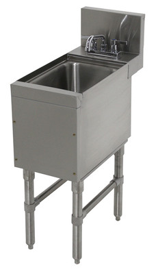 Advance Tabco PRHS-24-12 12" W x 25" D Stainless Steel 1 Bowl Prestige Hand Sink