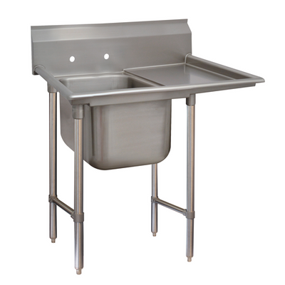 Advance Tabco 93-21-20-18R 44" W x 28" D x 42" H 16 Gauge 304 Stainless Steel 1-Compartment Regaline Sink