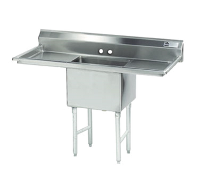 Advance Tabco FC-1-2424-24RL 72" W 16 Gauge Stainless Steel Fabricated Sink