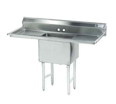 Advance Tabco FC-1-2424-24RL 72" W 16 Gauge Stainless Steel Fabricated Sink