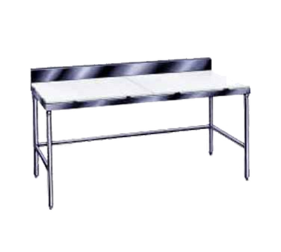 Advance Tabco TSPS-307 84&quot; W x 30&quot; D Stainless Steel Poly-Top Work Table