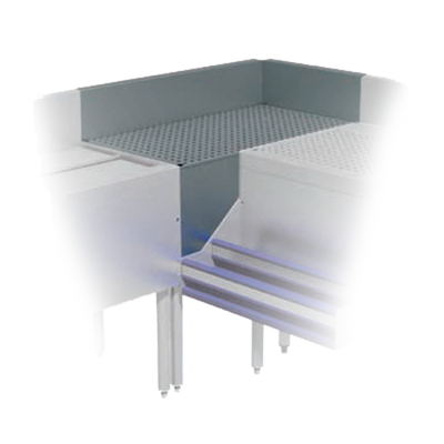Advance Tabco PRFD-2535 25" W x 35" D 90⁰ Stainless Steel Inside Corner Prestige Corner Filler