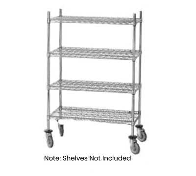Advance Tabco ECPC-54 54" H Chrome Plated Mobile Special Value Wire Shelving Post