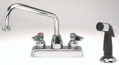 Advance Tabco A-29 4" Centers Deck Mounted Swing Spout Faucet