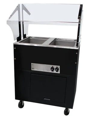 Advance Tabco BSW2-240-B-SB 31.81" W Vinyl Covered Steel Electric Portable Hot Food Buffet Table