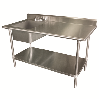 Advance Tabco KLAG-11B-304L-X 48" W x 30" D Stainless Steel 16 Gauge Special Value Work Table