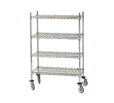 Advance Tabco MC-1848R 48" W x 18" D 4 Chrome Finish Posts Stem Caster Cart