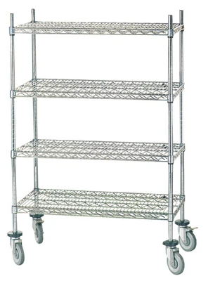 Advance Tabco MC-1848R 48" W x 18" D 4 Chrome Finish Posts Stem Caster Cart