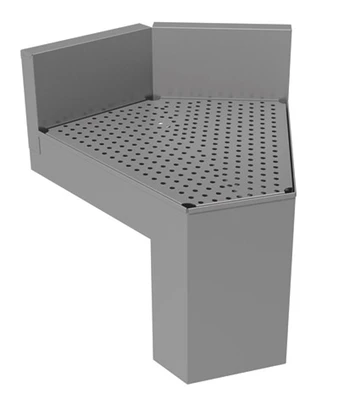 Advance Tabco PRF-20-45OC 20" W 45⁰ Stainless Steel Inside Corner Prestige Corner Filler
