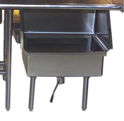 Advance Tabco DTA-82 26" H x 20" W x 34" D Mounted Under Dish Table Dump Sink