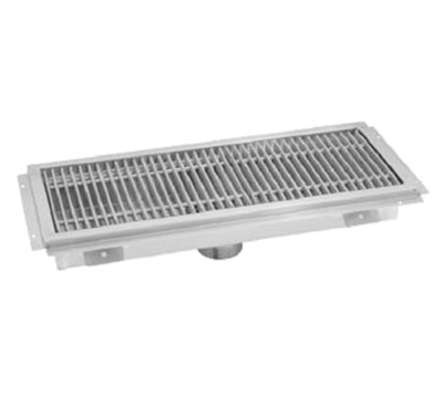 Advance Tabco FTG-24120 120" W x 24" D x 4" H 14 Gauge 304 Stainless Steel Floor Trough