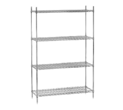 Advance Tabco EC-2172 72" W x 21" D Chrome Plated Special Value Wire Shelving