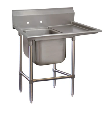 Advance Tabco 94-1-24-24R 46" W 14 Gauge Stainless Steel Regaline Sink