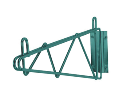 Advance Tabco GB-18 18" D Green Epoxy Single Mount Special Value Wire Shelving Wall Bracket