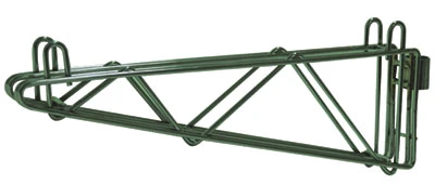Advance Tabco GB-18 18" D Green Epoxy Single Mount Special Value Wire Shelving Wall Bracket