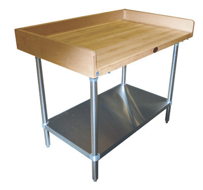 Advance Tabco BG-367 84" W x 36" D Wood Bakers Top Work Table