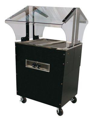 Advance Tabco B2-240-B-S-SB 31.81" W Vinyl Covered Steel Electric Portable Hot Food Buffet Table