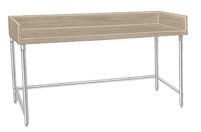 Advance Tabco TBS-304 48" W x 30" D Wood Bakers Top Work Table