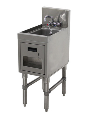 Advance Tabco PRHSST-19-12 12" W x 20" D Stainless Steel 1 Bowl Prestige Hand Sink