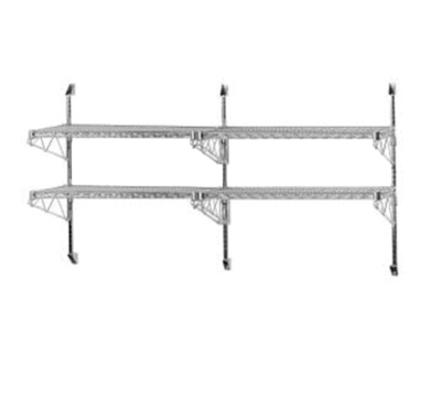 Advance Tabco AB2-18 2 Tiers End Mount Special Value Wire Shelving Wall Post &amp; Brackets