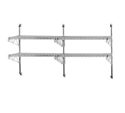 Advance Tabco AB2-18 2 Tiers End Mount Special Value Wire Shelving Wall Post & Brackets