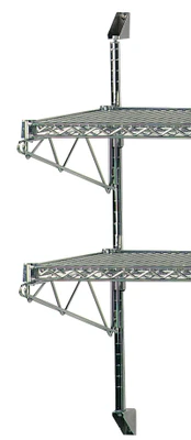 Advance Tabco AB2-18 2 Tiers End Mount Special Value Wire Shelving Wall Post & Brackets